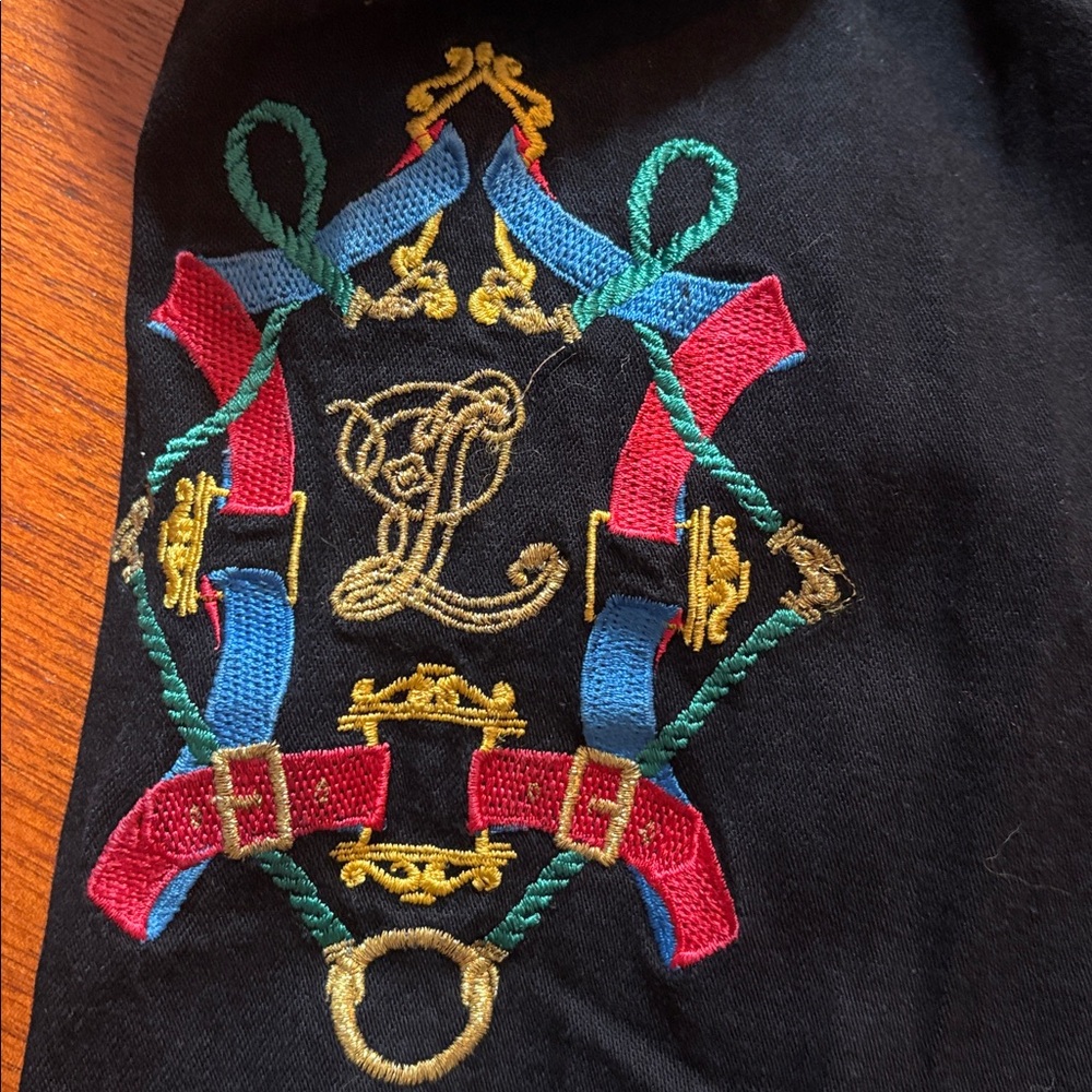 Archival Laurèl by Escada Embroidered Sleeve Utility Shirt Jacket - Vintage 90s - Picture 3 of 8